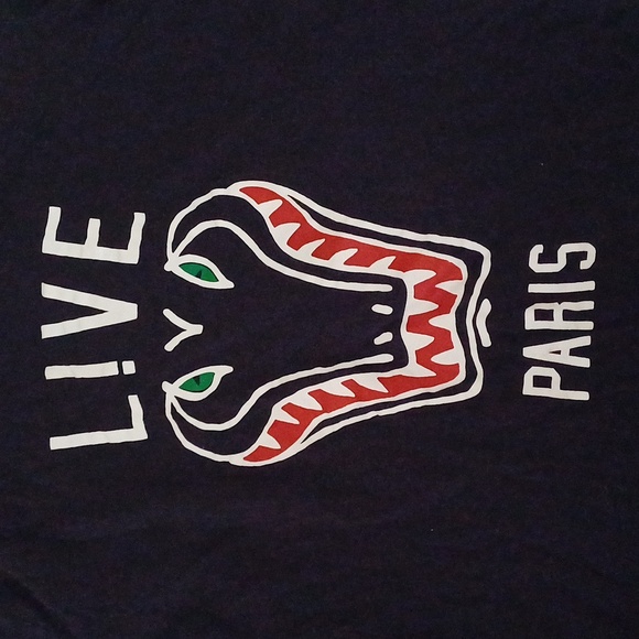 Lacoste Live Paris rare crewneck long sleeve navy tshirt 6 M/L - Picture 7 of 15